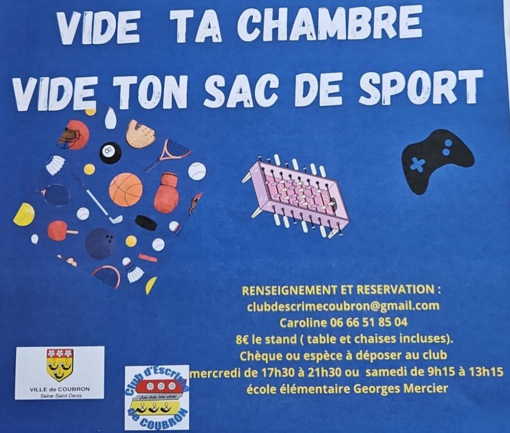 vide ta chambre Coubron escrime 30.03.25